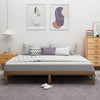 Large Wooden Platform Bed Frame, No Spring Box Required, Solid Wood Batten Support, Easy To Assemble