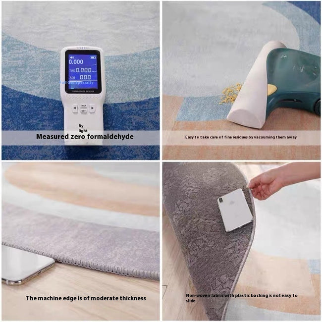 Cartoon Cute Color Devil Crystal Velvet Floor Carpet