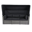 7-Piece Patio Set W Retractable Canopy   Wicker Rattan Sectional Sofa