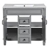 36'' Bathroom Vanity With Top Sink, Modern Bathroom Storage Cabinet With 2 Soft Closing Doors And 2 Drawers, Single Sink Bathroom Vanity