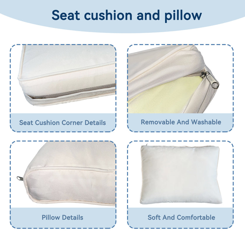 Hot Selling Seven-Piece Sofa Set Table With Sofa Chair Black PE Rattan Outdoor New Design Furniture 7-JH002 Box 3-1-2-3 With White Color Cushion