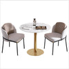 Chair Marble Small Round Table Table And Chair Iron Art