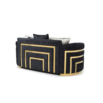 Soledad G00523A-L Loveseat , Black