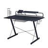 Techni Sport TS-200 Carbon Computer Gaming Desk With Shelving, Black