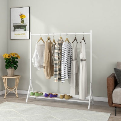Garment Rack Freestanding Hanger Multi-functional Single Pole Bedroom Clothing Rack Bedroom