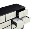 CABINET WOOD MDF BOARDS, 9 Drawers Dresser, BLACK COLOUR
