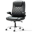 Leather Executive Office Chair With Arm & Rocking Function