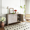 Farmhouse Style 3-door Wooden Cabinet