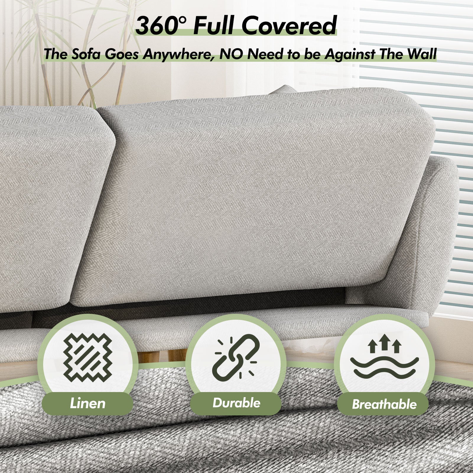 4 - Piece Upholstered Sectional