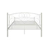 Full Size Unique Flower Sturdy System Metal Bed Frame With Headboard And Footboard