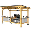 Grill Gazebo , Wooden BBQ Grill Gazebo