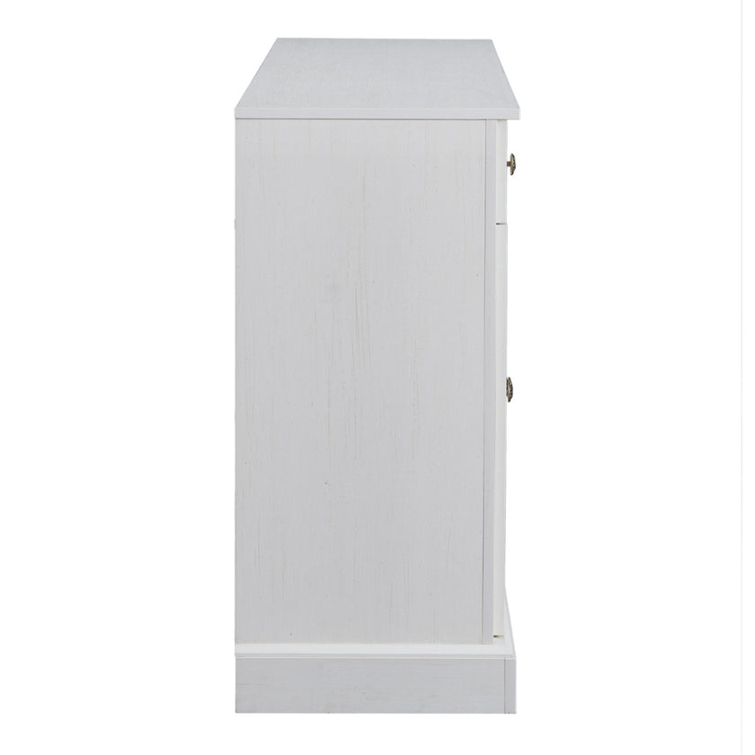 TREXM Kitchen Sideboard Buffet With 2 Drawers & 4 Doors Adjustable Shelves