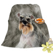 Schnauzer Flannel Blankets Cozy Blanket Super Soft Cozy Warm Puppy Dog Throw Blanket For Couch Chair Bed Sofa Office Cute Schnauzer Gifts 75x100cm