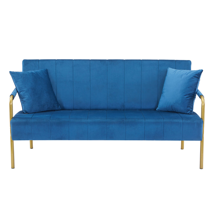 Modern Velvet Loveseat Sofa For Living Room