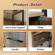 Living Room Shelves, With Two Storage Rooms, Storage Box, Modern Kitchen Utensils Cabinet, Self-service Wooden Storage Cabinet, Corridor Dining Room Transparent Glass Cabinet