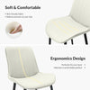 Leather Dining Chair With Metal Legs
