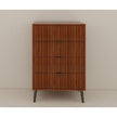 Wooden Chest Of Drawers - Spacious Storage Organizer For Bedroom Or Living Room, Modern Design With Multiple Compartments, Brown