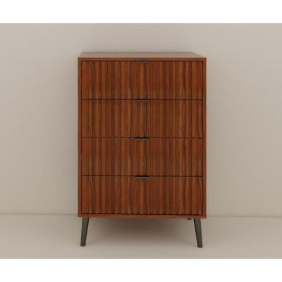 Wooden Chest Of Drawers - Spacious Storage Organizer For Bedroom Or Living Room, Modern Design With Multiple Compartments, Brown