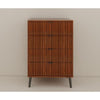 Wooden Chest Of Drawers - Spacious Storage Organizer For Bedroom Or Living Room, Modern Design With Multiple Compartments, Brown
