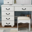 Vanity Desk With Mirror & Lights, Makeup Table Set