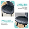 The Black Minimalist Ergonomic Dining Chair Comes In A Pack Of 4, With A Comfortable Design Of Extended And Curved Seat Cushions, Unlocking A Comfortable And Minimalist New Sitting Posture.