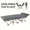 Grey Heavy-duty Folding Camping Bed With Storage Bag Suitable For Travel, Office And RV Travel,Please Note That This Product Is Shipped By Average Shipping Cost