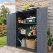 The Storage Shed Is Made Of A Sturdy Metal Frame And Durable Fir Wood, Which Is Sturdy And Durable. The Entire Frame Is Weather-resistant, Making It An Ideal Choice For Your Outdoor Living Space. The