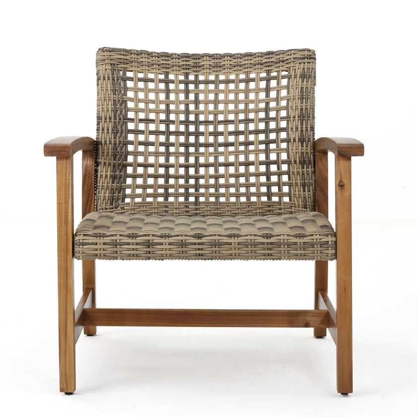 HAMPTON WOOD   WICKER CLUB CHAIR
