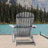 Two Piece Outdoor Solid Wood Folding Beach Chair, Frog Chair, Courtyard Folding Chair