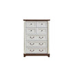 7 Drawer Dresser Chest For Bedroom With Wooden Base And Riser Trim, Wooden Rustic Rustic Chest Of Drawers, Storage Dresser For Bedroom, Living Room
