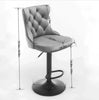 A A Swivel Velvet Barstools Adjustable Seat Height 25-33, Modern, 17.7  Base