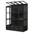 TOPMAX 78-inch Wooden Greenhouse Cold Frame With 4 Independent Skylights And 2 Folding Middle Shelve