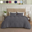 Serta Simply Clean Pleated Duvet Cover Queen