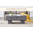Modern Simple Gray Texture MDF Coffee Table  43.3x21.6x17.2 Practical Model.Making It An Ideal Addition To Any Living Room Or Apartment