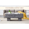 Modern Simple Gray Texture MDF Coffee Table  43.3x21.6x17.2 Practical Model.Making It An Ideal Addition To Any Living Room Or Apartment