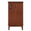 Display Cabinet With Adjustable Shelf And Mirrored Back Panel