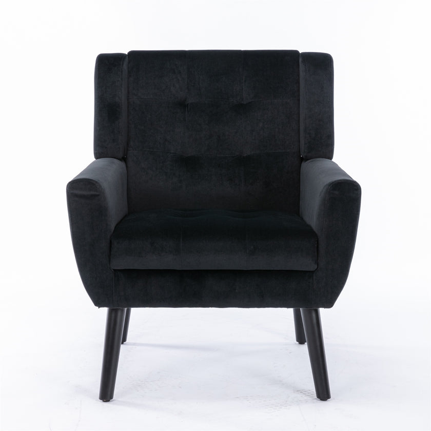 Modern Soft Velvet Ergonomic Accent Chair For Living Room, Bedroom - Home Chair