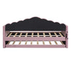 Twin Upholstered Daybed With Trundle, Velvet, USB Ports, No Box Spring Needed