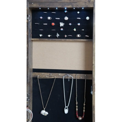 Full Length Mirror 360 Swivel Jewelry Cabinet