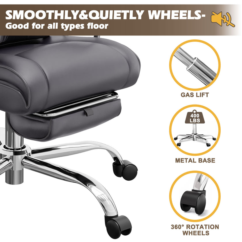 400LB Big And Tall Office Chair Black