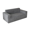 Sofa-in-a-Box, Memory Foam 3-Seater Couch, No Installation & Easy To Transport, Deep Seat Modern Sofa With Corduroy Fabric, Couch For Living Room, Bedroom, Apartment, Home Office,gray