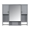 36'' Bathroom Vanity With Top Sink, Modern Mirror Cabinet With Towels Bar, Bathroom Storage Cabinet With 2 Soft Closing Doors And 6 Drawers, Single Sink Bathroom Vanity
