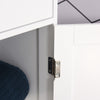 Kleankin Slim Bathroom Storage Cabinet Tall Narrow Linen Tower With Acrylic Door Drawer And Shelves White