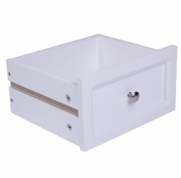 Countryside Style Two-story Bedside Table - White