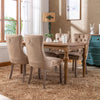 Nikki Modern Tufted Velvet Dining Chair, Solid Wood, High-end Contemporary