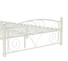 Full Size Unique Flower Sturdy System Metal Bed Frame With Headboard And Footboard