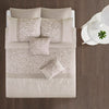 Embroidered 8 Piece Comforter Set Neutral King