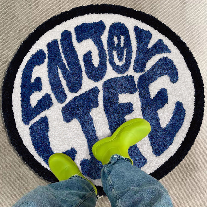 Modern Minimalist Home Round Thickened Carpet