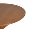 Round Dining Table Modern Farmhouse Kitchen Table, Cherry