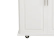 Kitchen Island Cart With Cabinet, 3 Drawers, Spice Rack, Towel Rack, 43.31  Wide